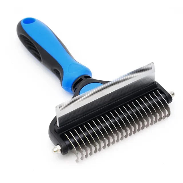 2IN1 Professional Dog Combs Rake Safe Double Sided Comfortable – 2 Sizes