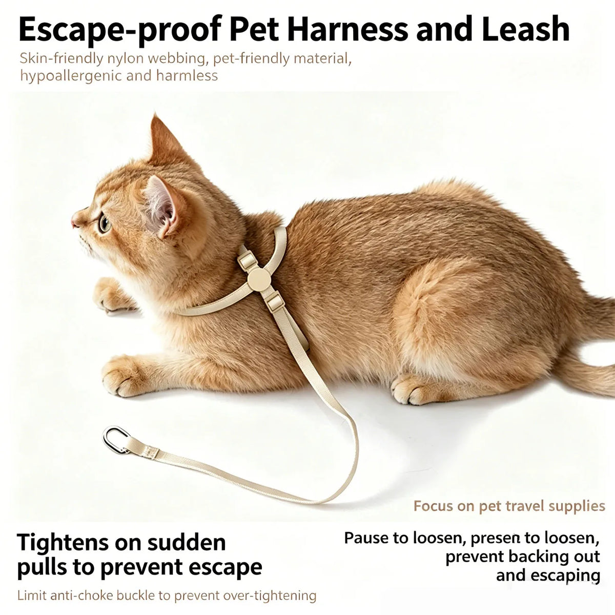 Cat Harness & Leash Set, X-Shape Escape - ProPawPet.com