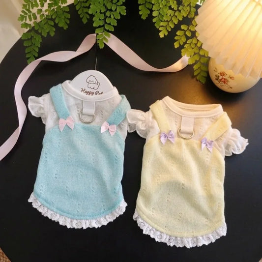 Ins Puppy Flower Lace Ruffled Dog Clothes - ProPawPet.com