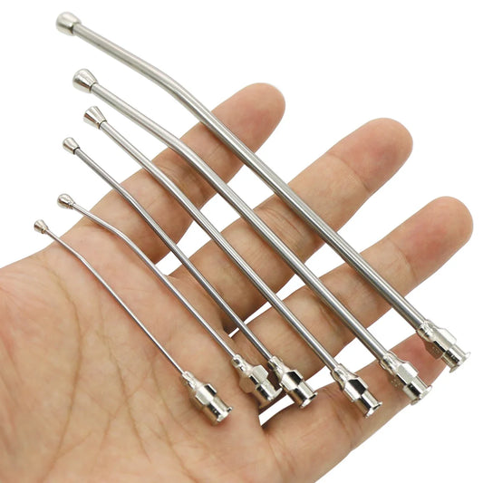 Stainless Steel Birds Feeding Curved Gavage Tubes Suitable