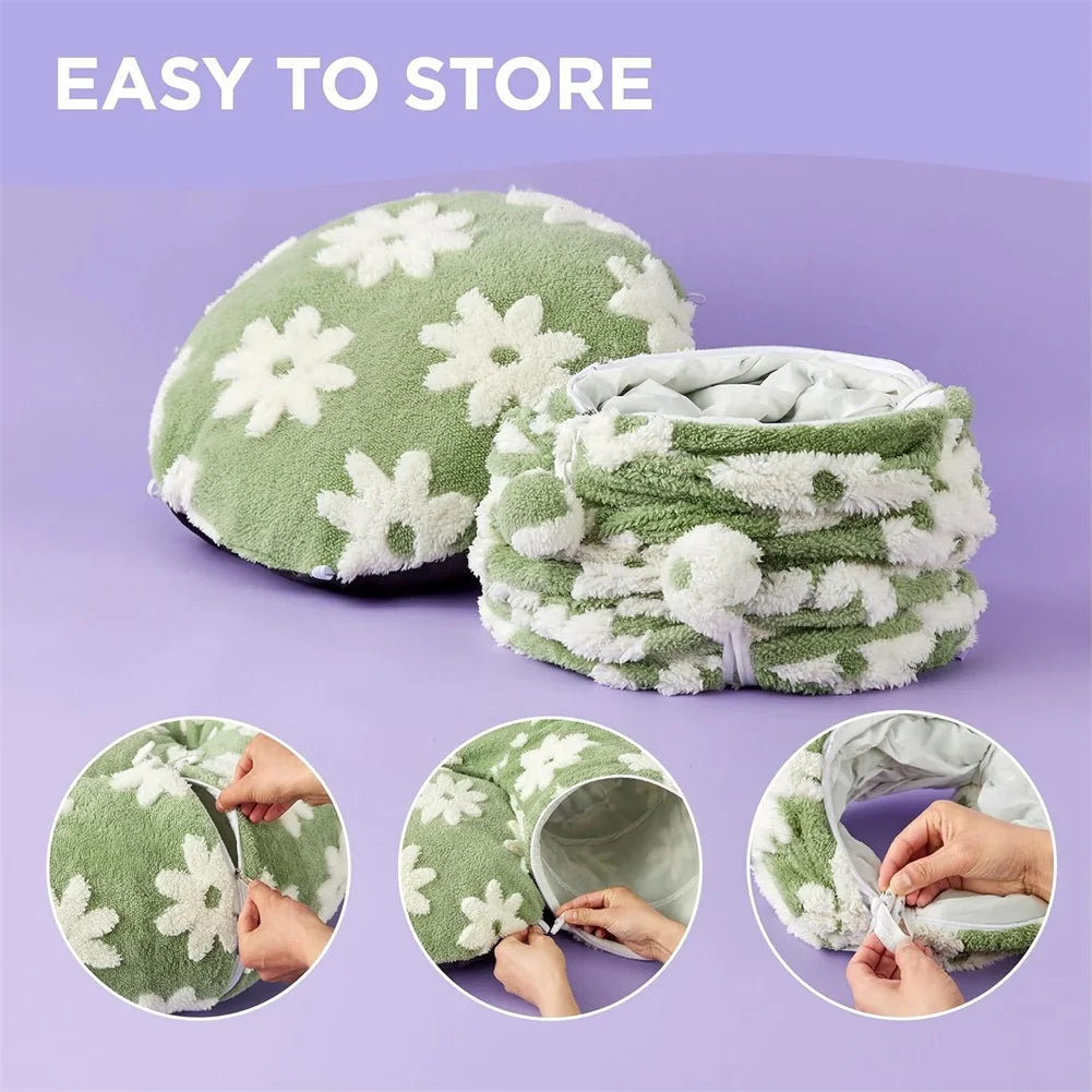 2 in 1 Dachshund Tunnels Cat Bed Flower - ProPawPet.com