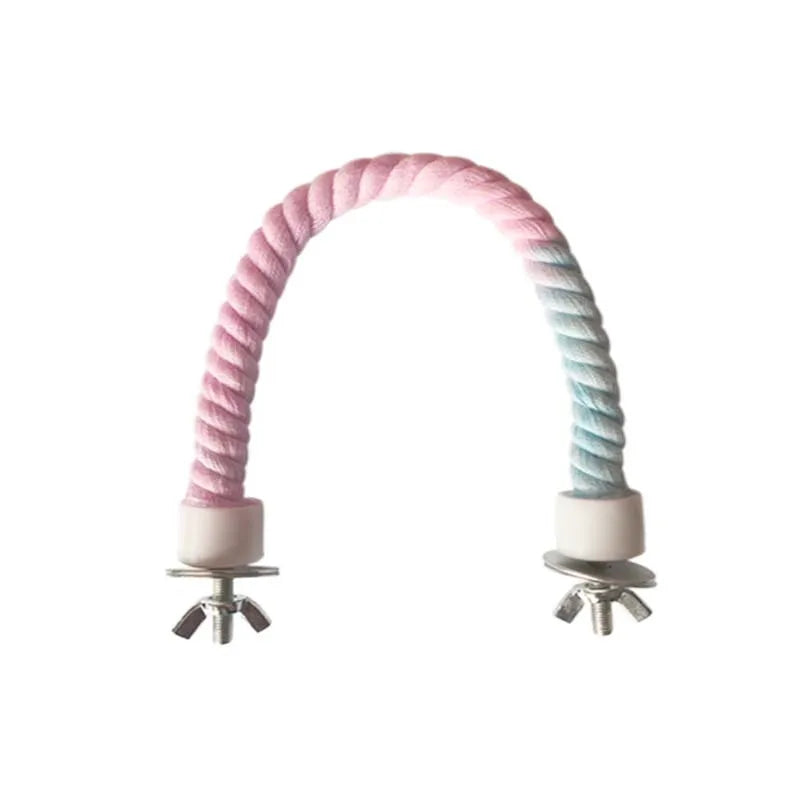 Pet Bird Bite Plaything Parrot Color Rope