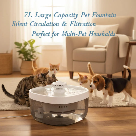 Pet Water Fountain 1.85Gal Large Capacity, - ProPawPet.com