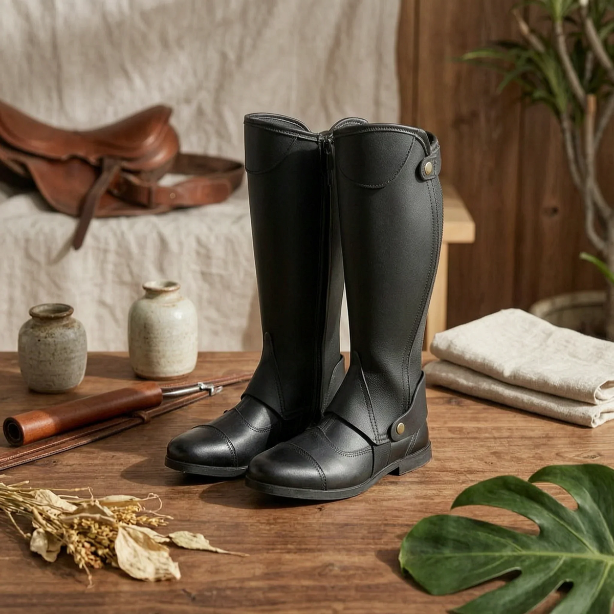 Half Chaps Microfiber Riding Gaiters Legwear - ProPawPet.com