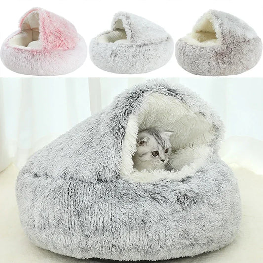 Winter Plush Pet Cat Bed Round Cat Cushion - ProPawPet.com