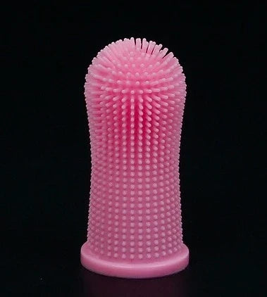 Pet Finger Toothbrush Dog & Cat Teeth Cleaning Grooming Brush