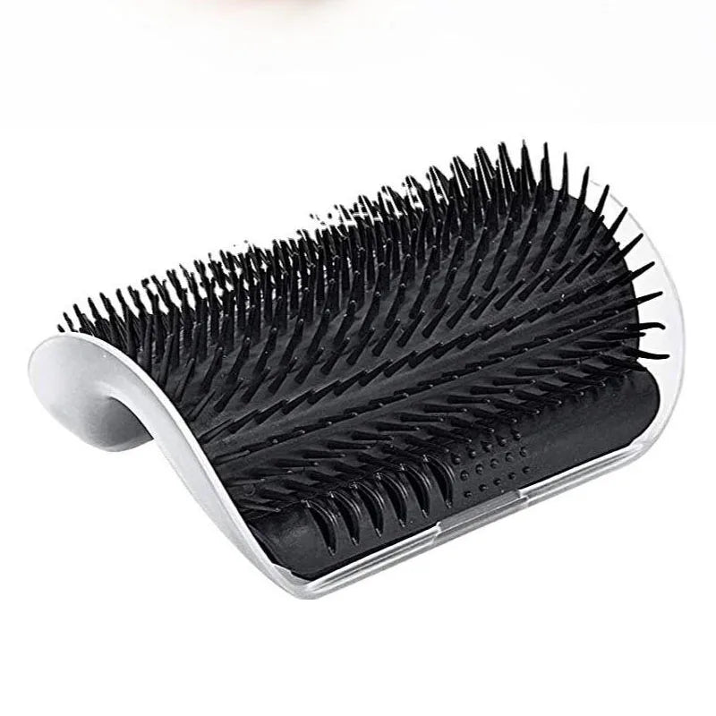 1 2 Cat Self Groomer Brush Wall Corner Soft Grooming Scratcher – 18 Colors