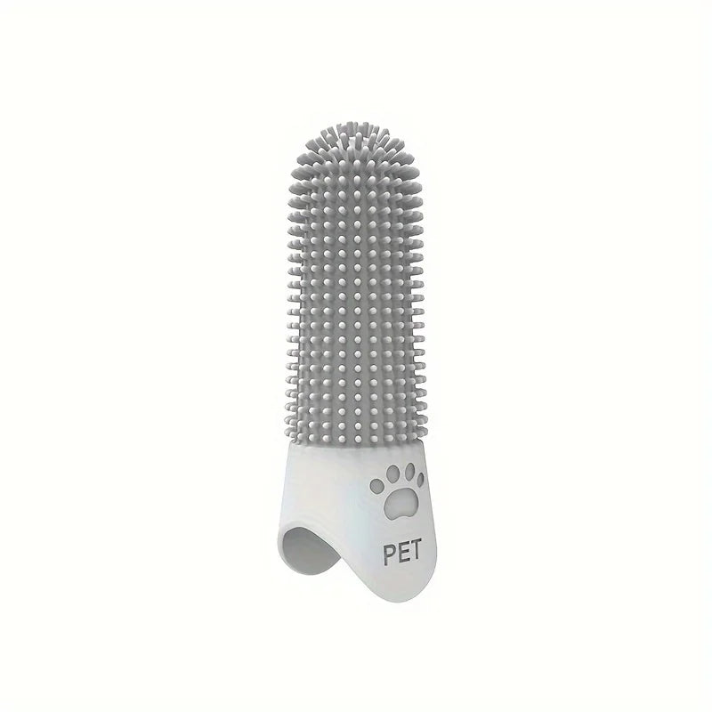 Soft 360 Degree Silicone Finger Toothbrush for Dogs & Cats Reusable – 5 Colors