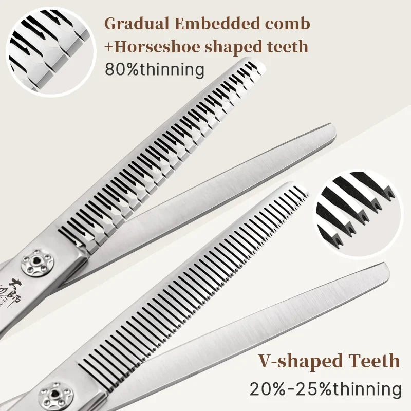 Fenice Slim Narrow Dog Grooming Scissors Set - ProPawPet.com