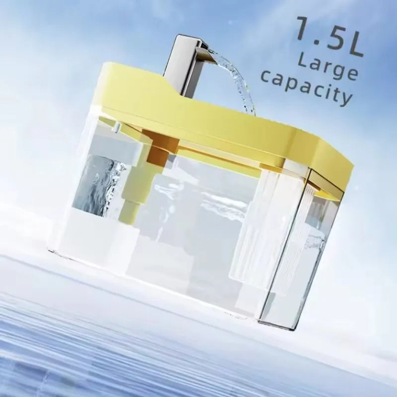 Clear Pet Water Fountain for Cats with - ProPawPet.com