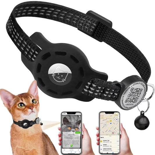 Cat GPS Collar with QR Code Tag & Airtag - ProPawPet.com