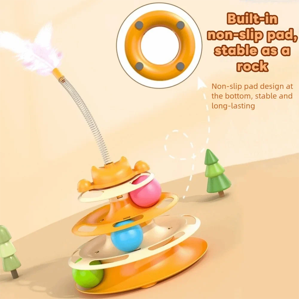 Fun Puzzle Game 3 Layer Cat Tower Physical - ProPawPet.com