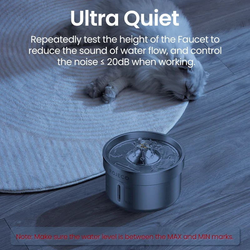 ROJECO Stainless Steel Pet Drinking Fountain - ProPawPet.com