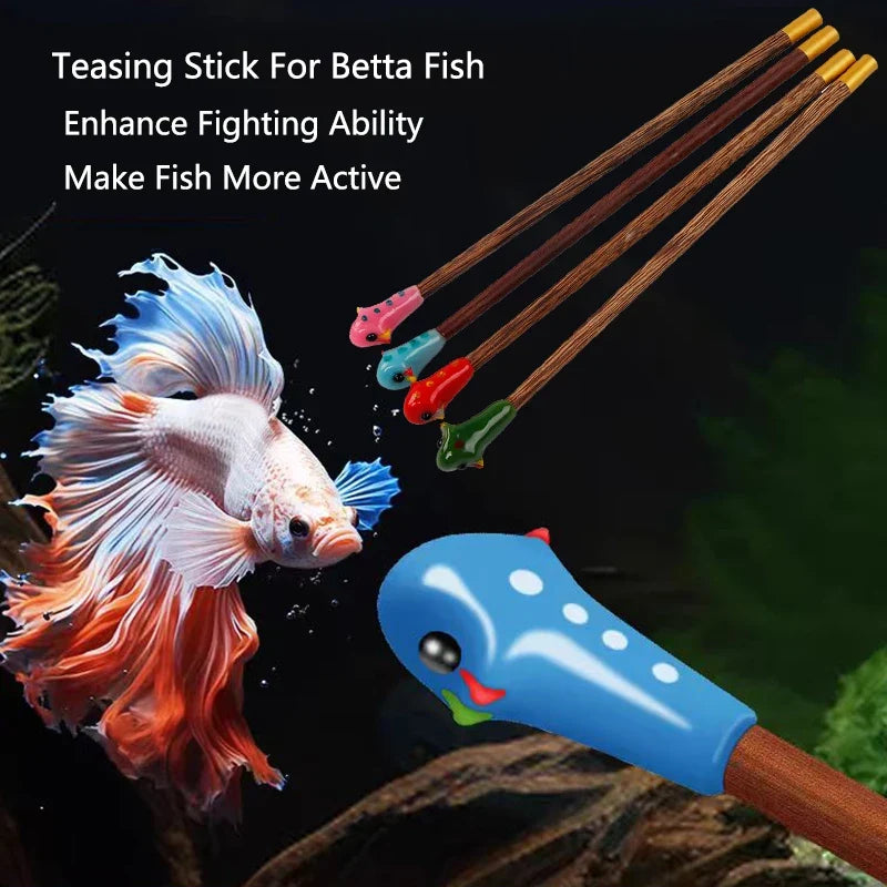 Aquarium Betta Training Wand Wooden Playing - ProPawPet.com