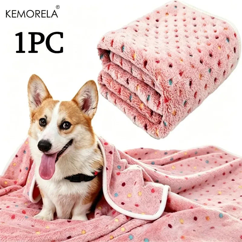 KEMORELA Soft Fluffy Pet Blanket Cute Dot - ProPawPet.com