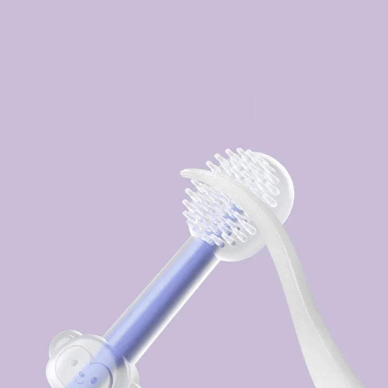 3pcs/set Pet Toothbrush Purple Cat Silica - ProPawPet.com