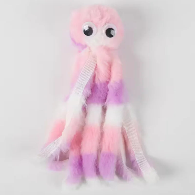 Interactive Octopus Plush Cat Plaything Bite Resistant Cute Pet