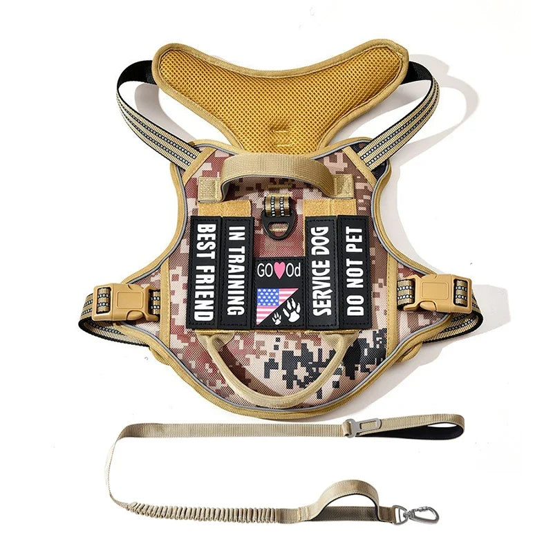 Dog Tactical Harness Vest Pet Dog Harness - ProPawPet.com