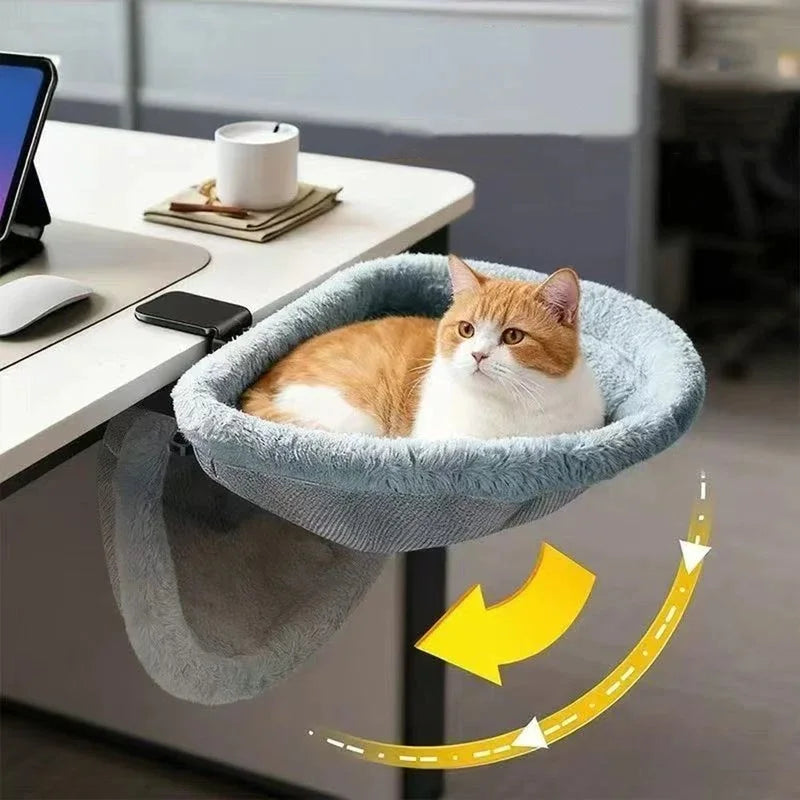 One-Click Folding Semi-Circular Cat Desk - ProPawPet.com