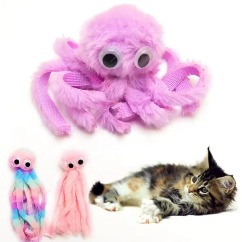 Interactive Octopus Plush Cat Toy Bite - ProPawPet.com