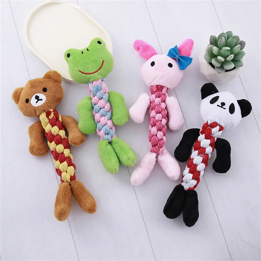 Rope Woven Animal Puppy Dog Cat Chew Toys - ProPawPet.com