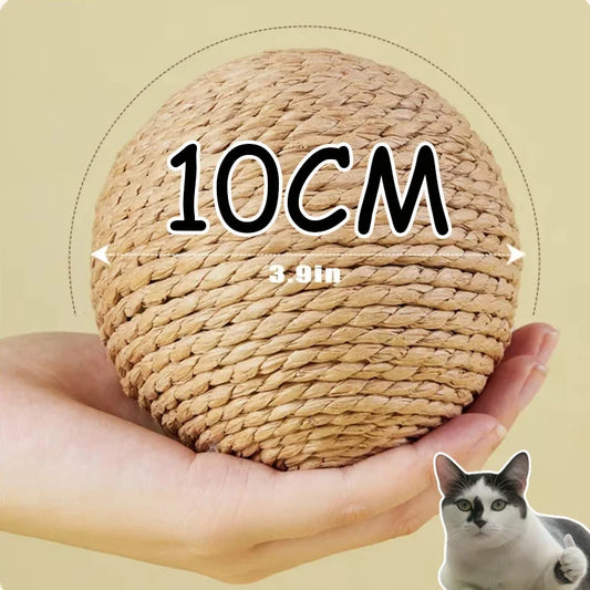 Interactive Sisal Cat Scratching Ball Toy - ProPawPet.com