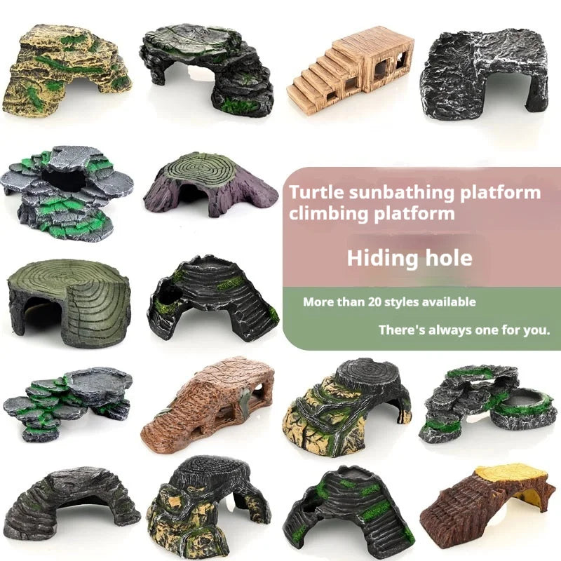 Turtle Platform Rectangular Aquarium Fish - ProPawPet.com
