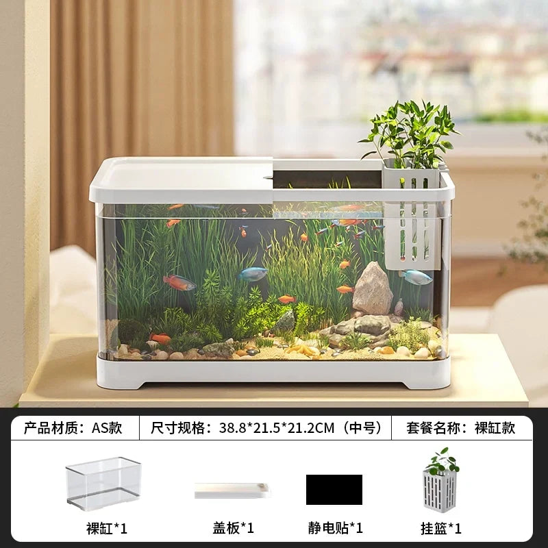 All-in-one Aquarium Filter Oxygen System Small Living Room – 27 Colors
