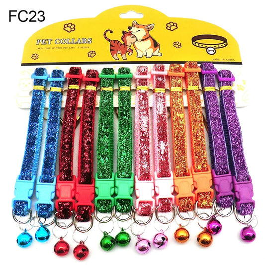 12PCS Cat & Dog Fashion Outdoor Collar with - ProPawPet.com