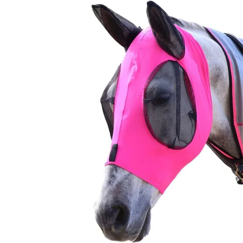 Breathable Horse Mask Anti-mosquito Fly Equestrian Supplies – 4 Colors