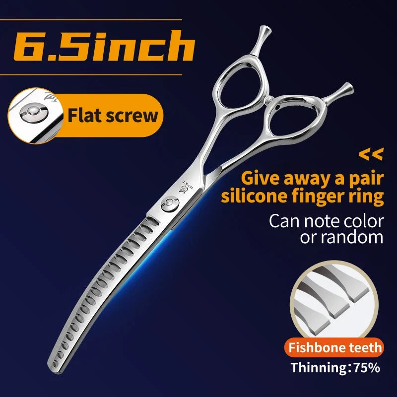 Fenice 7.0 7.5 Inch Professional Dog Grooming Shears Curved – Dog Supplies