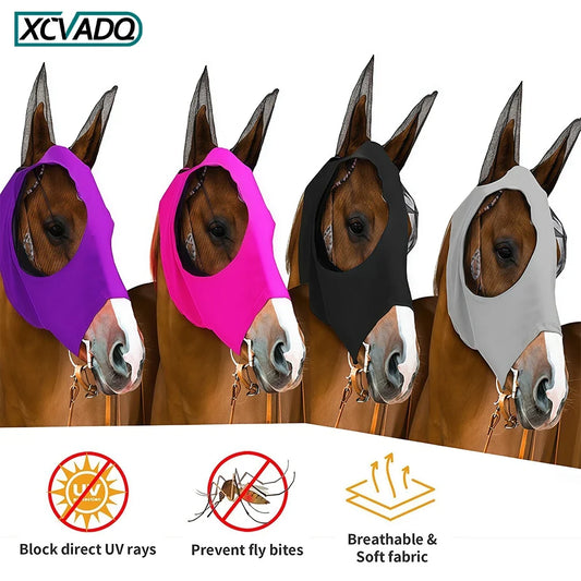1Pcs Horse Fly Mask with Ears, Breathable - ProPawPet.com