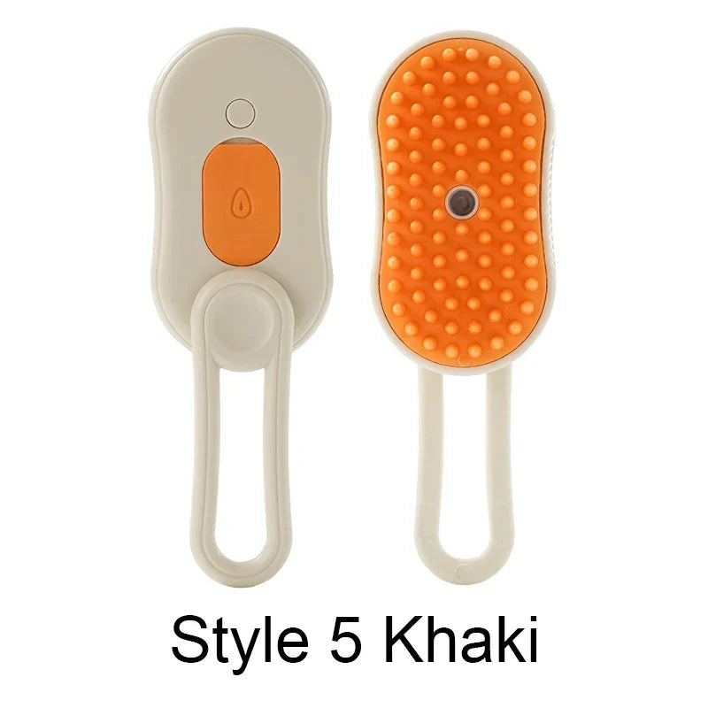 Silicone Steamy Grooming Brush Electric Spray – 11 Colors