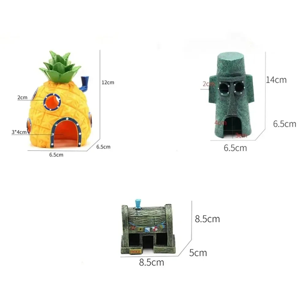 Cartoon Fish Tank Decor Figures Ornaments - ProPawPet.com
