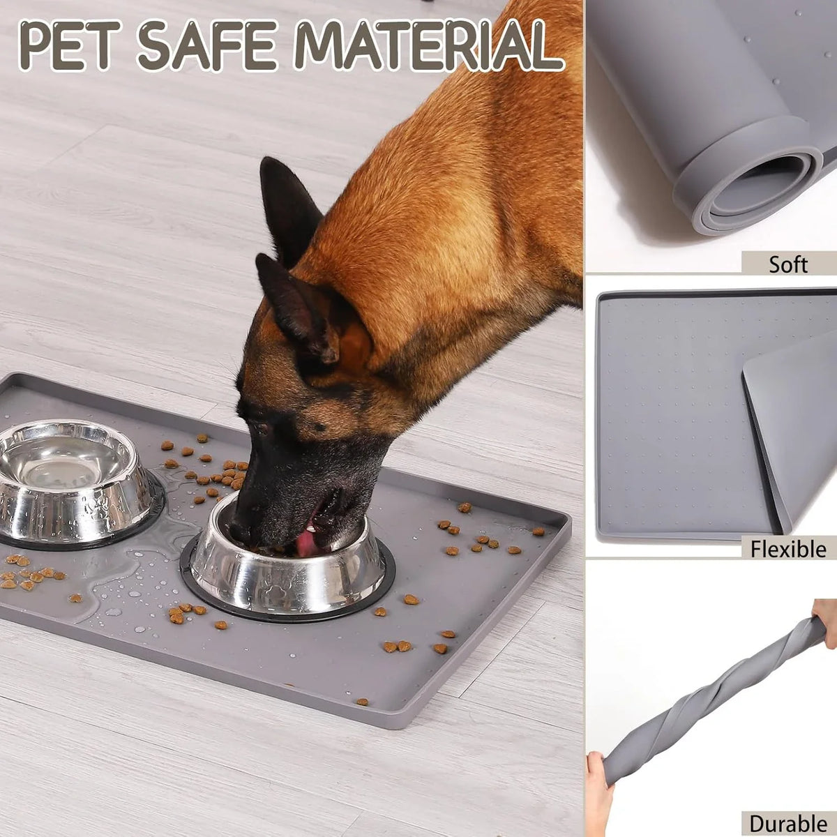 Silicone Cat Dog Food Mat, Anti-Slip Dog - ProPawPet.com
