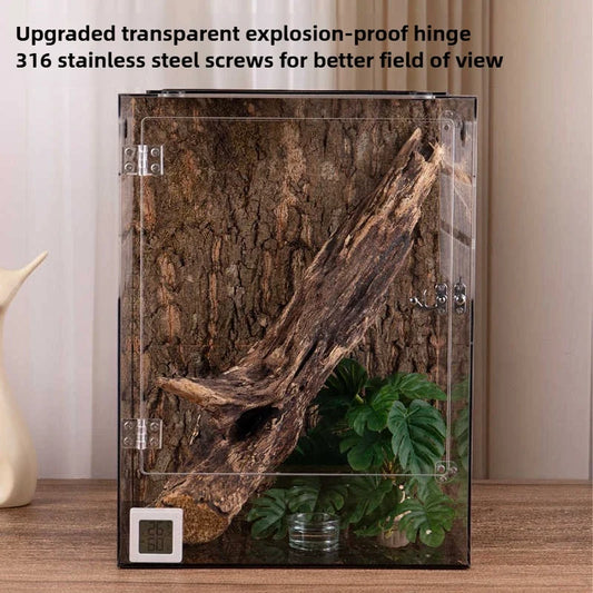 Acrylic Transparent Reptile Cage Enclosure - ProPawPet.com