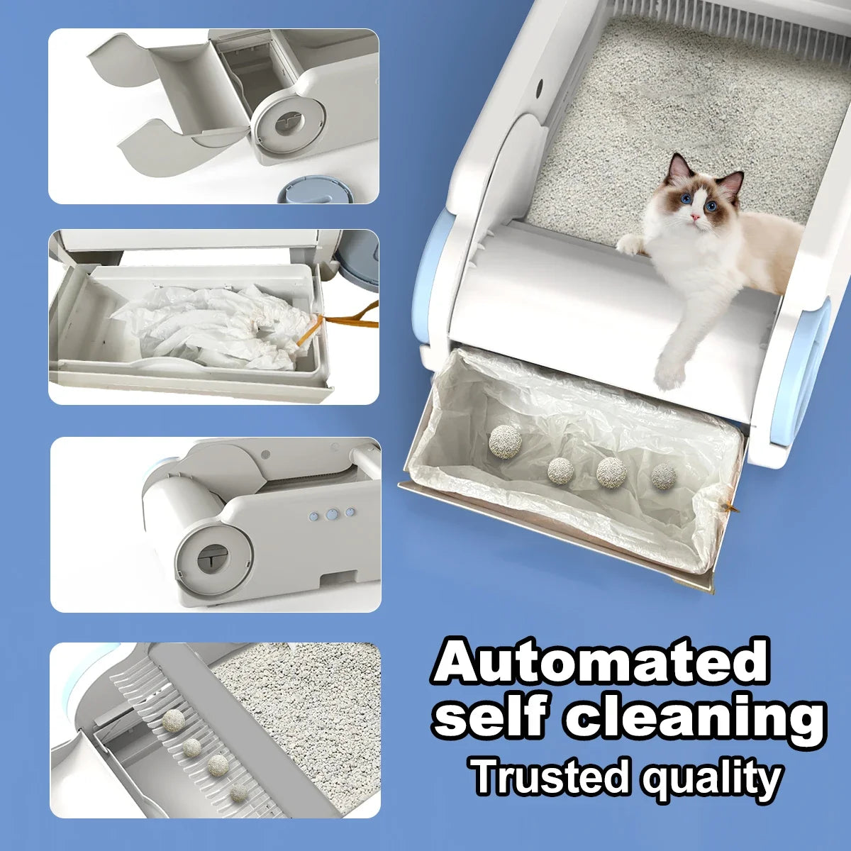 Open Smart Cat Litter Box Automatic Self - ProPawPet.com
