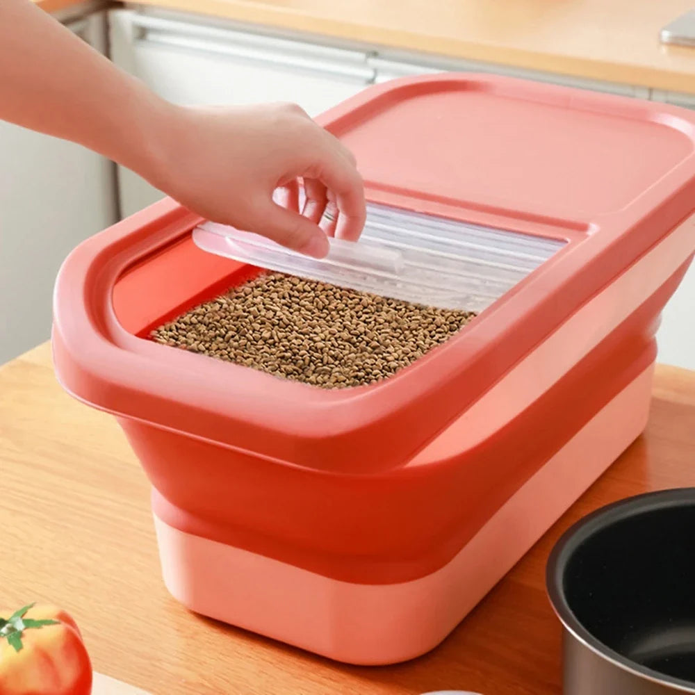 13/33LB Collapsible Cat Dog Food Storage - ProPawPet.com
