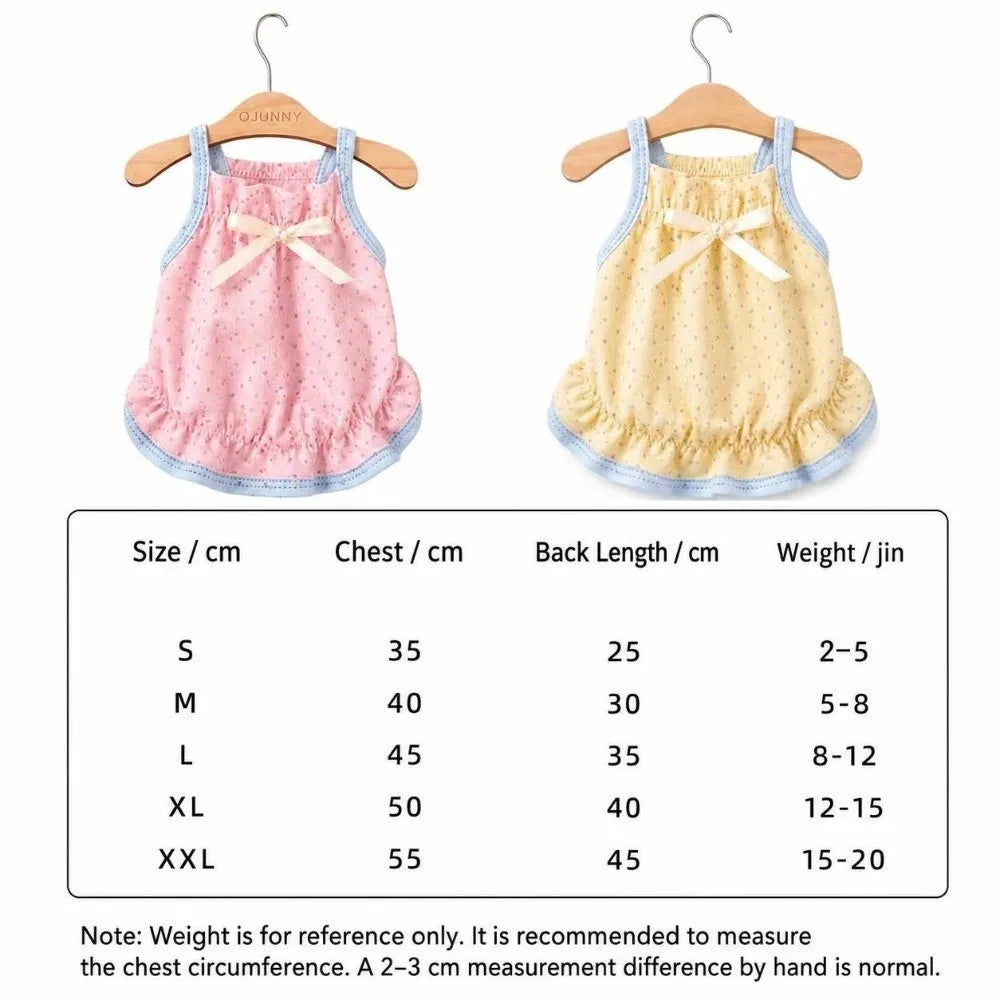 Adorable Breathable Puppy Cat Slip Dress Bow - ProPawPet.com