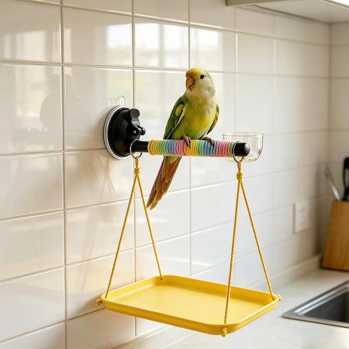 1PC Suction Cup Bird Perch Climbing - ProPawPet.com
