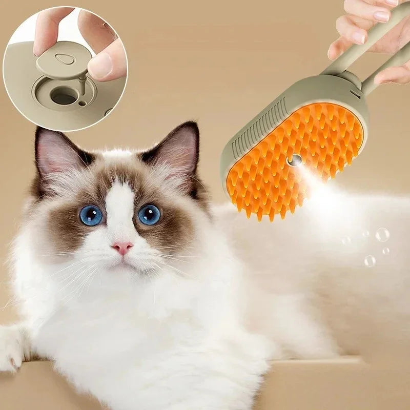 Pet Steam Brush Cat Dog Cleaning Steamy - ProPawPet.com