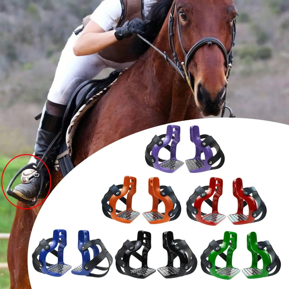 2Pcs Horse Stirrups Saddle Stirrups Trail - ProPawPet.com