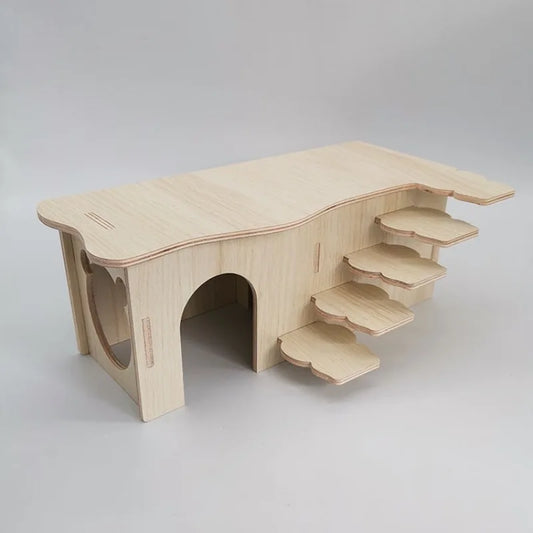 Hamster Wooden Multi Bedroom Maze Toy - ProPawPet.com