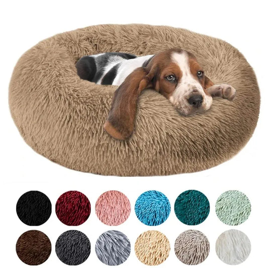 Round Cat Beds House Soft Long Plush Bed For - ProPawPet.com