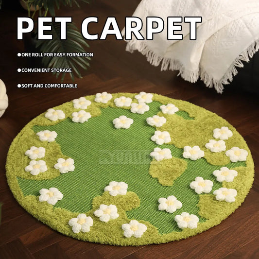 Cat Paw Pet Mat: Scratch Board, Flower Sisal - ProPawPet.com