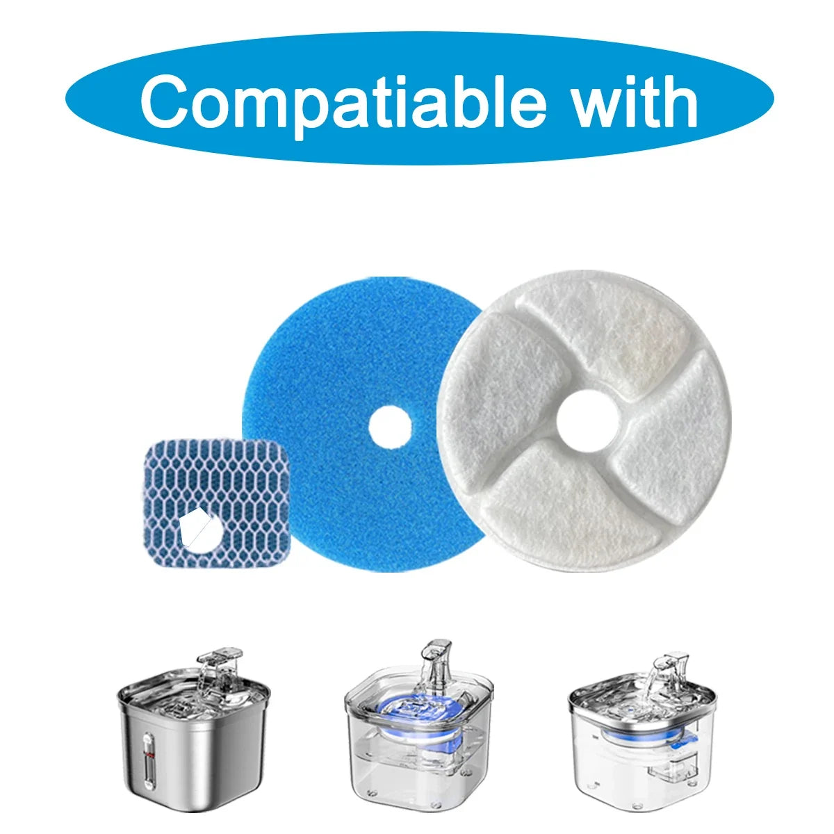 6/12 sets Cat Water Fountain Replacement - ProPawPet.com