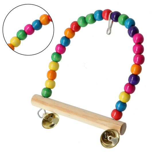 Natural Wooden Parrots Swing Tool Birds - ProPawPet.com