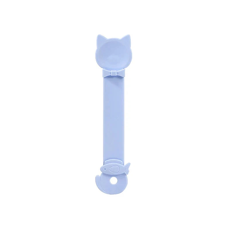 Cat Strip Feeder Spoon Long Handle Food Squeezer Pet Meat – 8 Colors