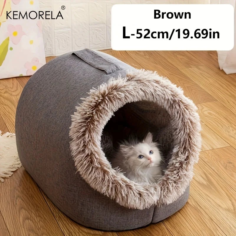 Kemorela Winter Cat Bed Self-warming Puppy House – Cat Supplies