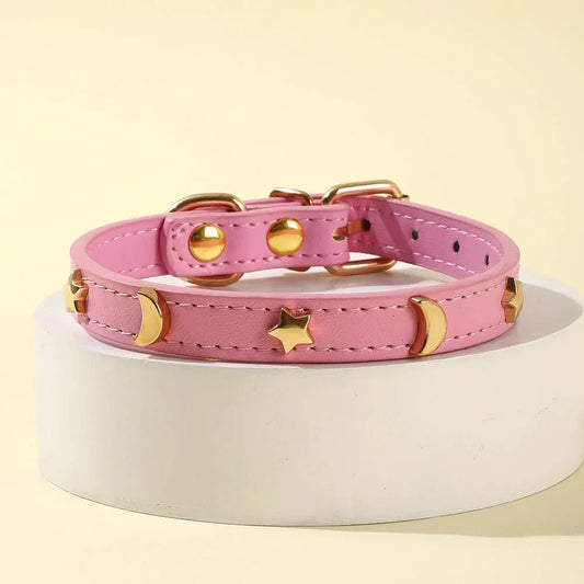 Cute Cat Collar Soft Leather Pet Collars For - ProPawPet.com